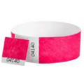 Tyvek 1" Voucher / Tear Off Wristband - Neon Pink